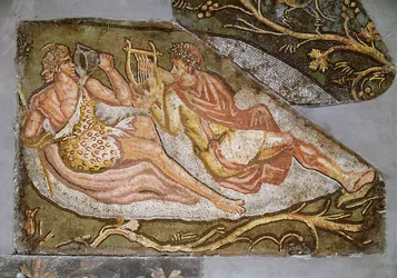 Bacchus Reclining (detail)